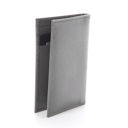 Prada Saffiano Bi-Fold Card Holder Marmo 2 of 5