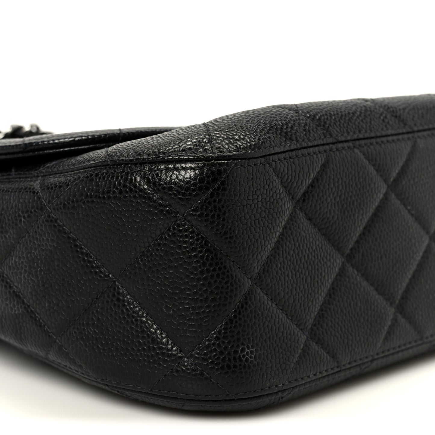 Caviar Quilted Jumbo Single Flap Black