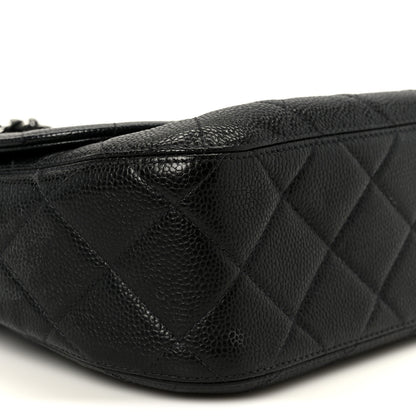 Chanel Caviar Quilted Jumbo Single Flap Black 11 of 12