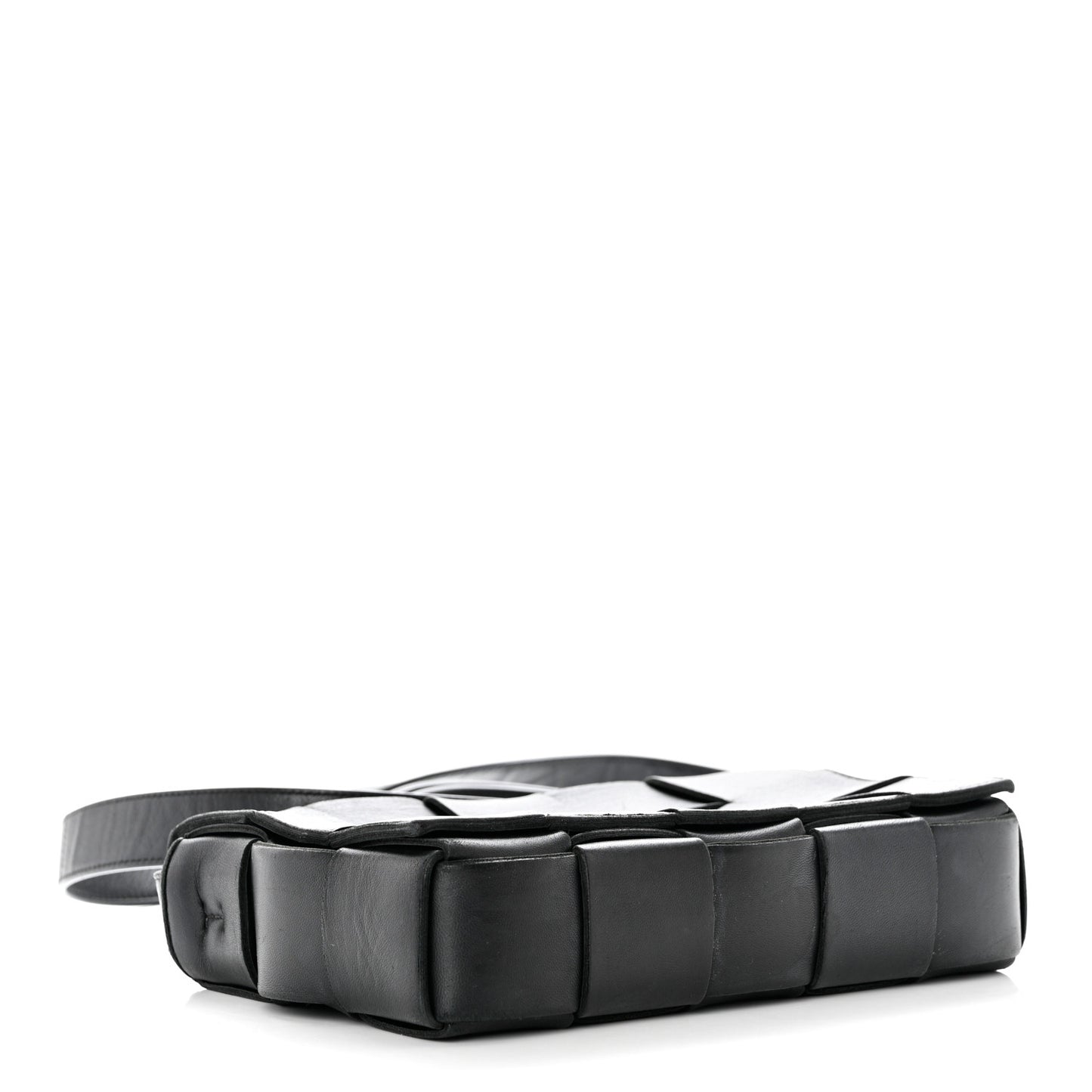 Nappa Maxi Intreccio Cassette Bag Black