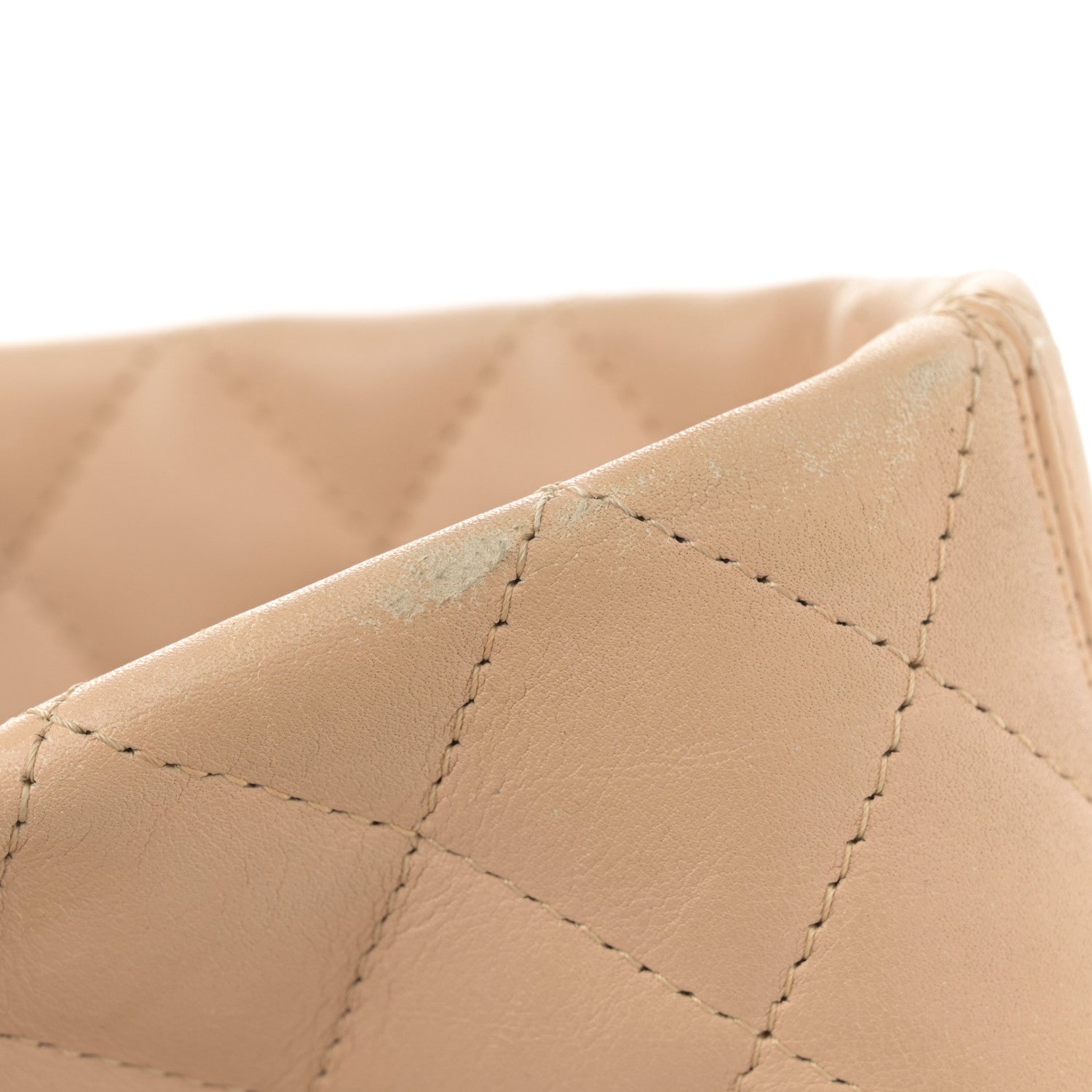 Chanel Calfskin Quilted Large Cambon Tote Beige Black 11 of 11