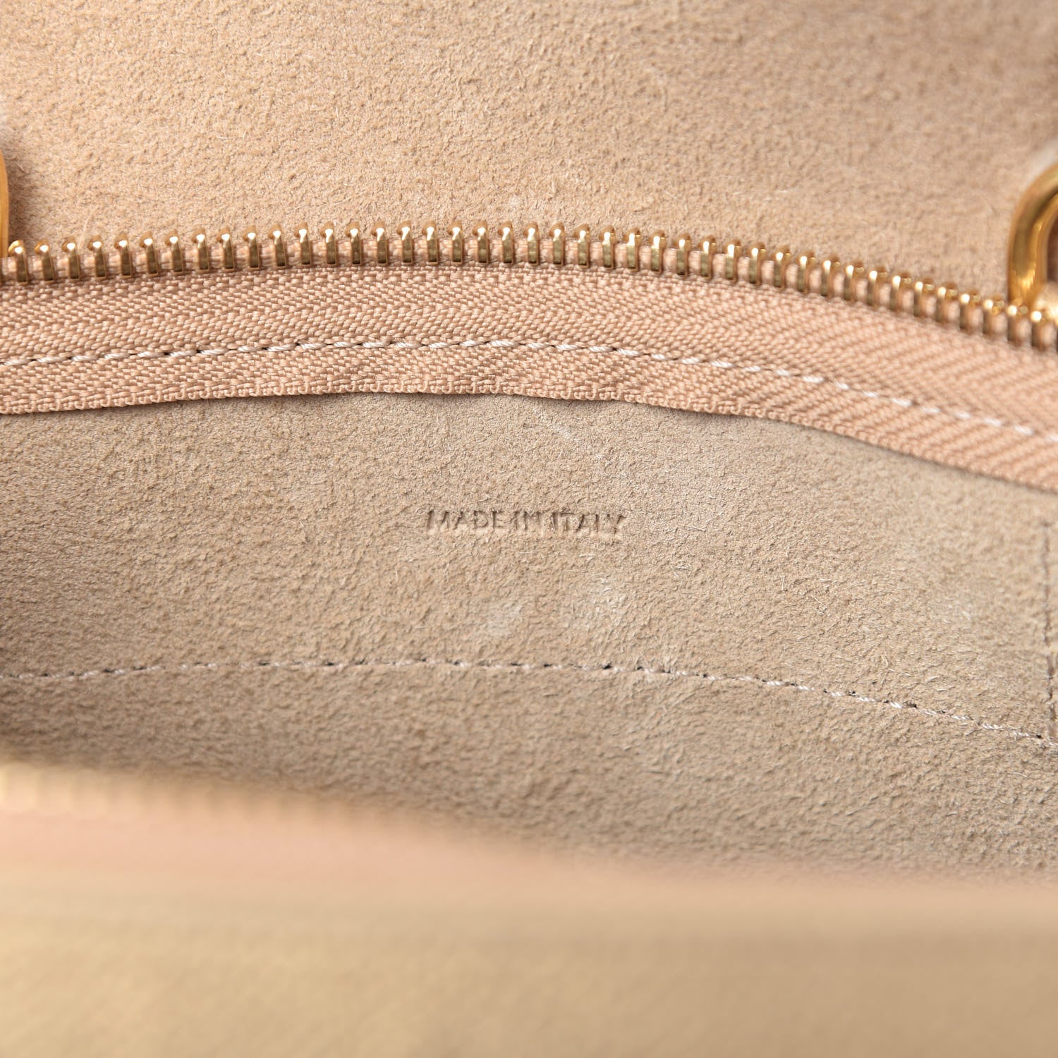 Celine Laminated Calfskin Nano Belt Bag Gold 9 of 9