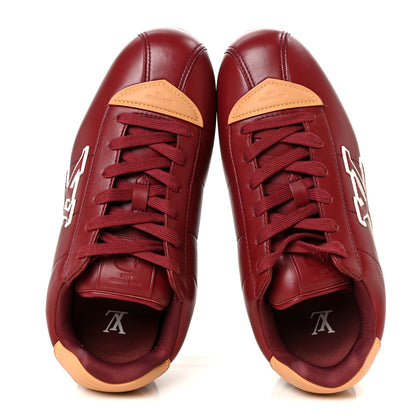 Louis Vuitton Lambskin Vachetta Mens LV Buttersoft Sneakers 10 Bordeaux 2 of 11