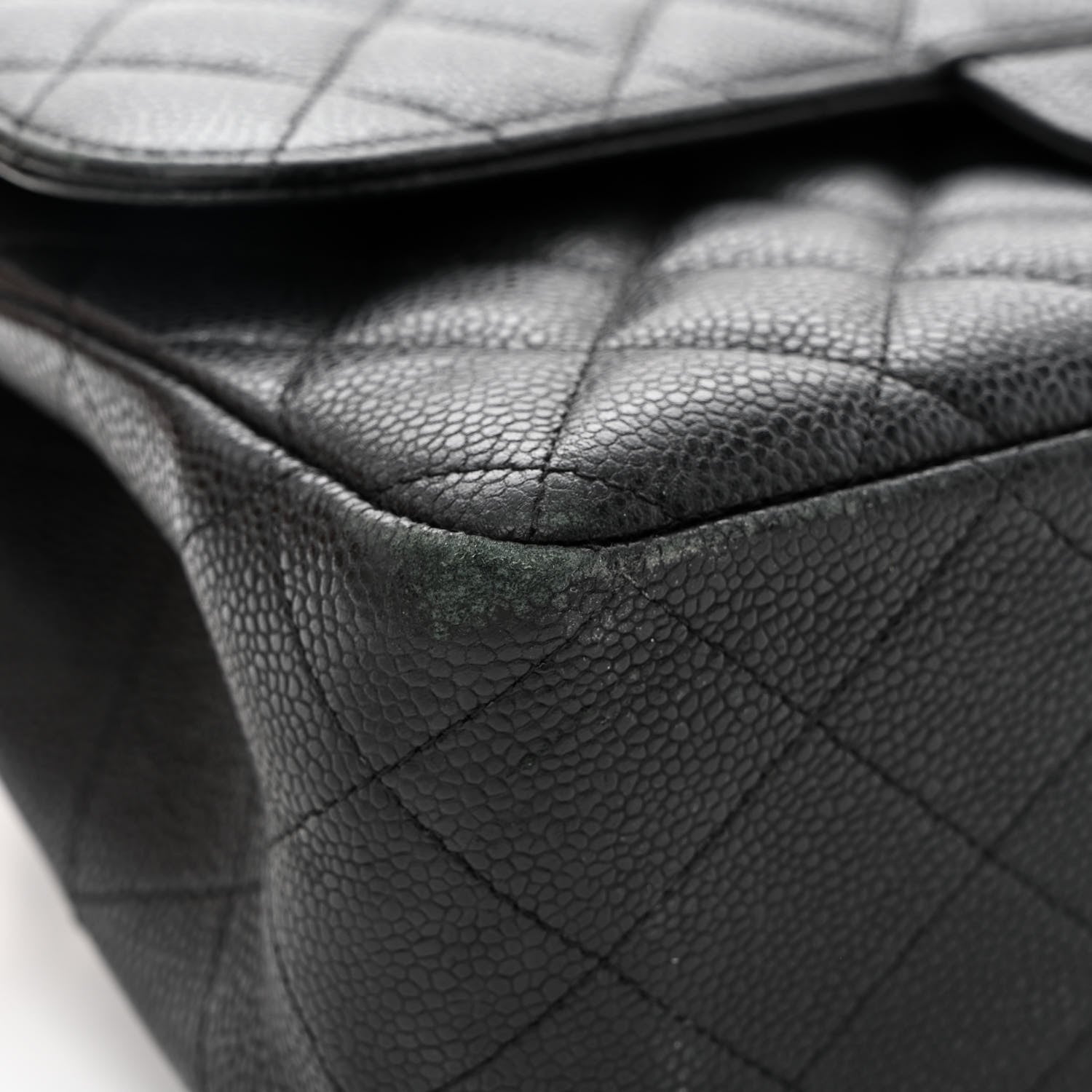 Chanel Caviar Quilted Jumbo Double Flap Black 18 of 19