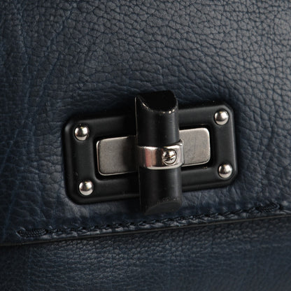 Lanvin Natural Calfskin Medium Happy Navy 7 of 8