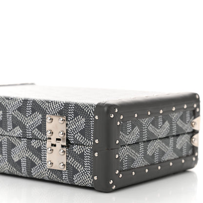 Goyard Goyardine Minaudiere Trunk Bag Grey 16 of 17
