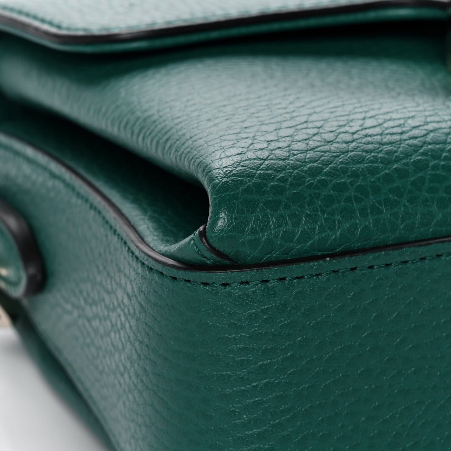Dollar Calfskin Interlocking G Crossbody Bag Emerald
