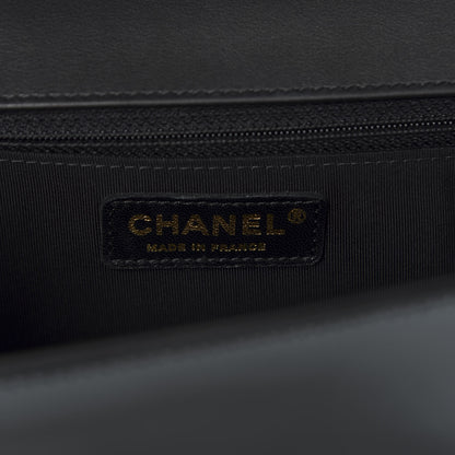 Chanel Patent Calfskin Quilted New Medium Boy Flap Black 7 of 10