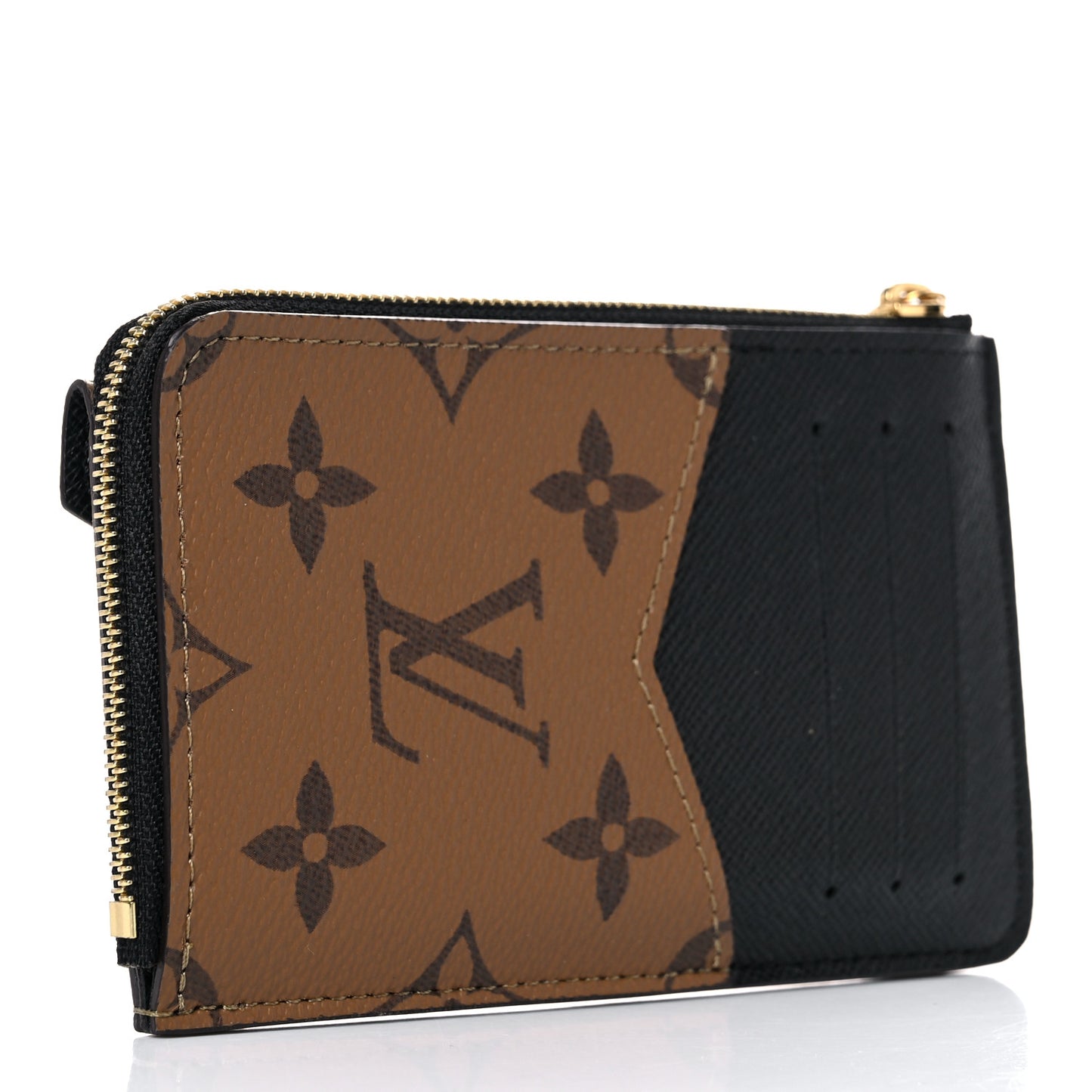 Reverse Monogram Recto Verso Card Holder Brown