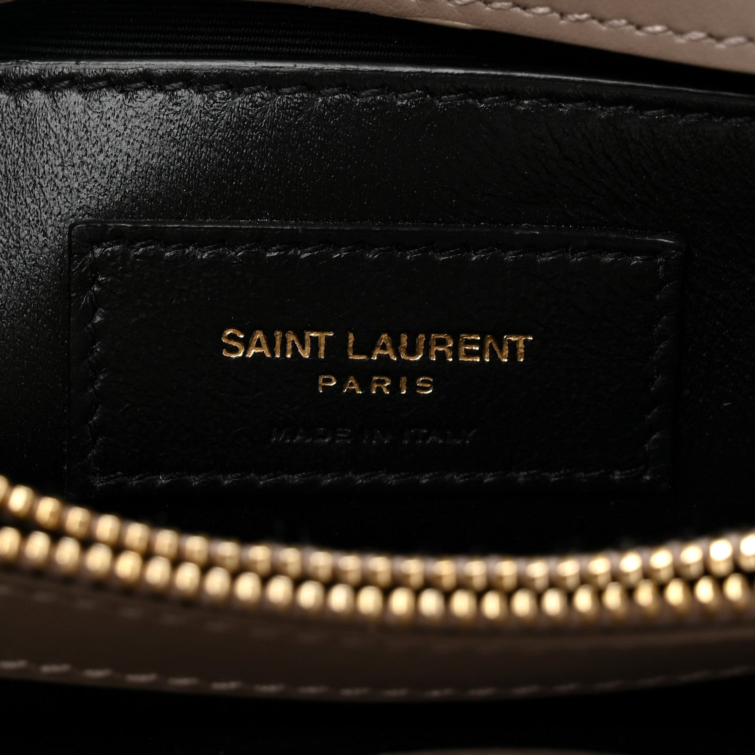 Saint Laurent Calfskin Y Quilted Monogram Small Loulou Chain Satchel Greyish Brown 6 of 11