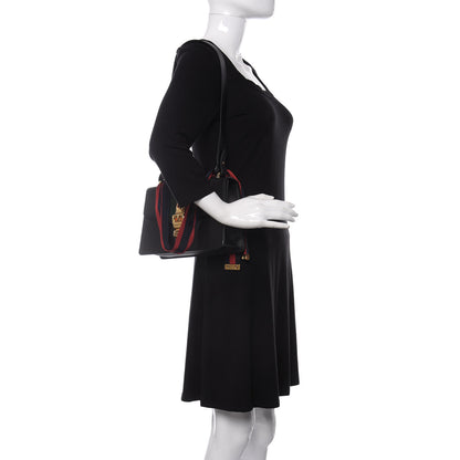 Gucci Calfskin Small Sylvie Shoulder Bag Black 2 of 10