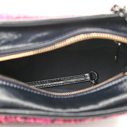 Chanel Tweed Calfskin Small Gabrielle Hobo Dark Navy 5 of 9