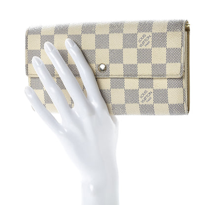 Louis Vuitton Damier Azur Sarah Wallet 2 of 6
