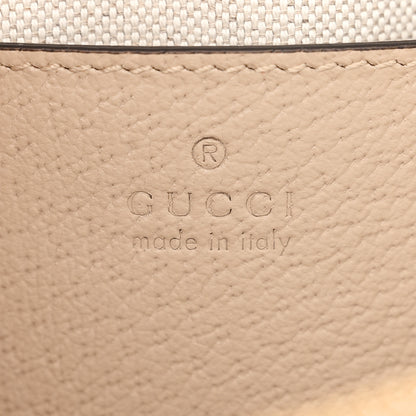Gucci GG Supreme Monogram Textured Dollar Calfskin Web Small Ophidia Dome Shoulder Beige Mystic White Oatmeal 6 of 11