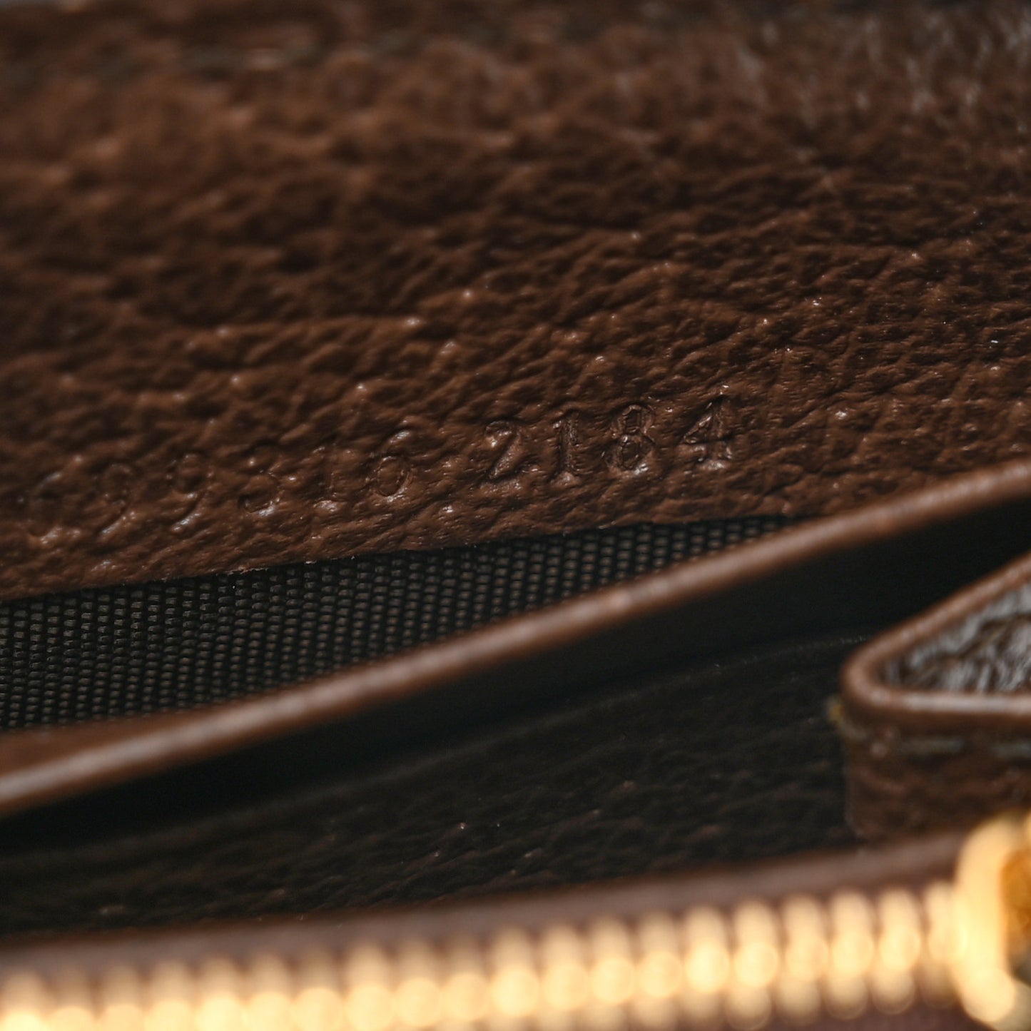 Monogram Jumbo GG Zip Around Wallet Camel Ebony