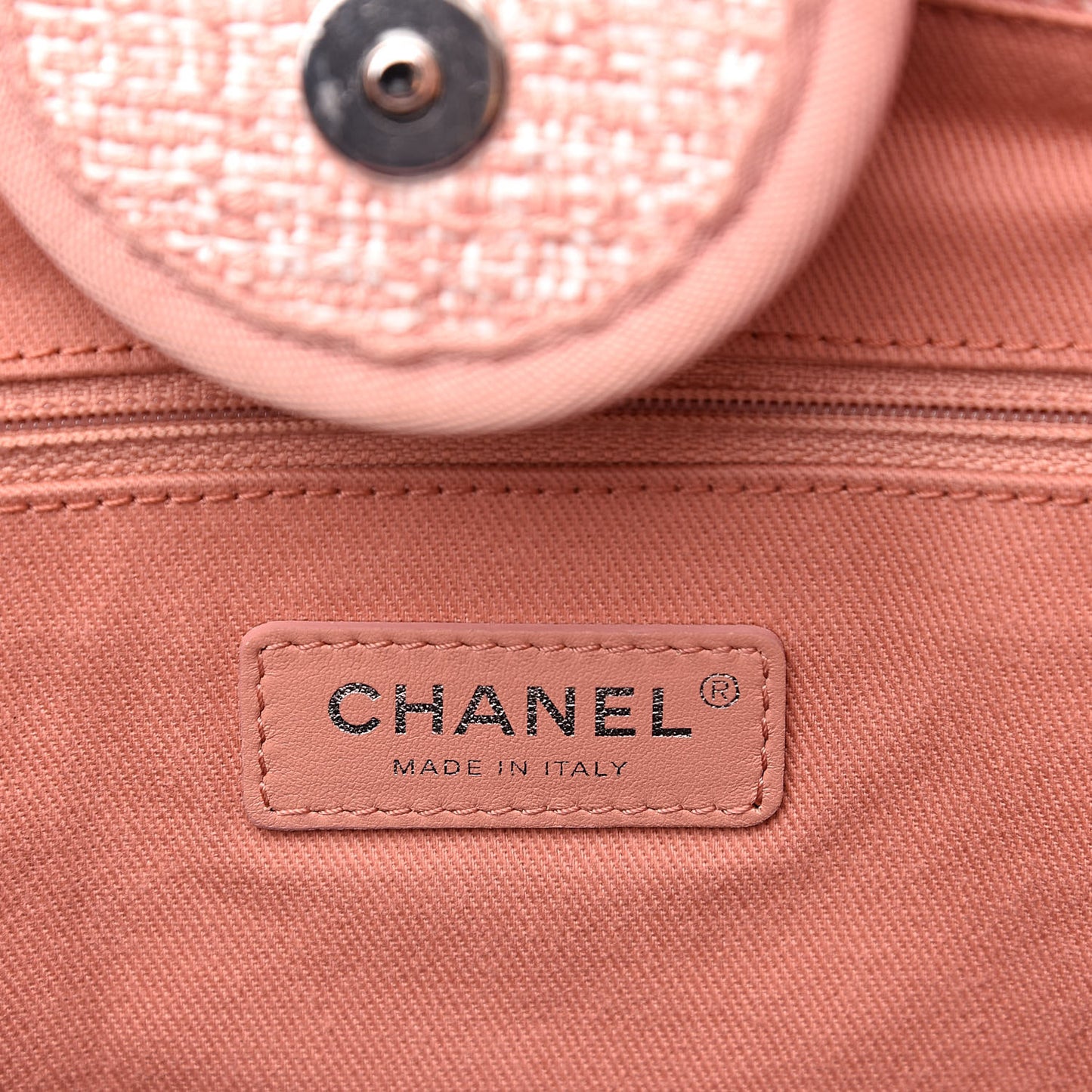 Straw Lurex Large Deauville Tote Pink