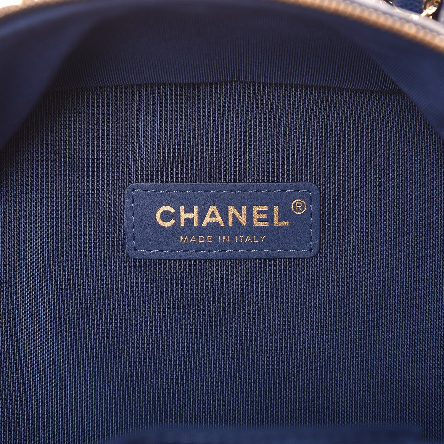 Chanel Caviar Quilted Large CC Day Backpack Blue 7 of 9