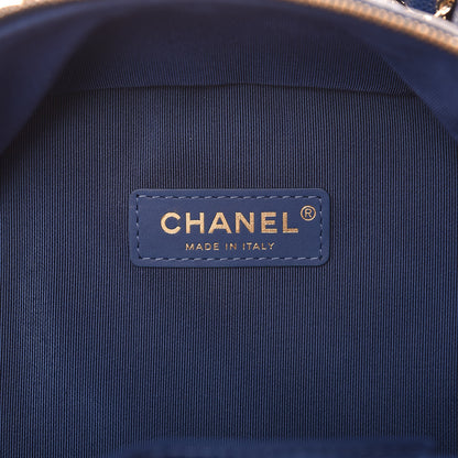 Chanel Caviar Quilted Large CC Day Backpack Blue 7 of 9