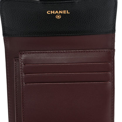 Chanel Caviar Quilted Compact Flap Wallet Black 5 of 9