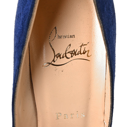 Christian Louboutin Veau Velours Chalumo Pumps 37.5 Indigo 7 of 8