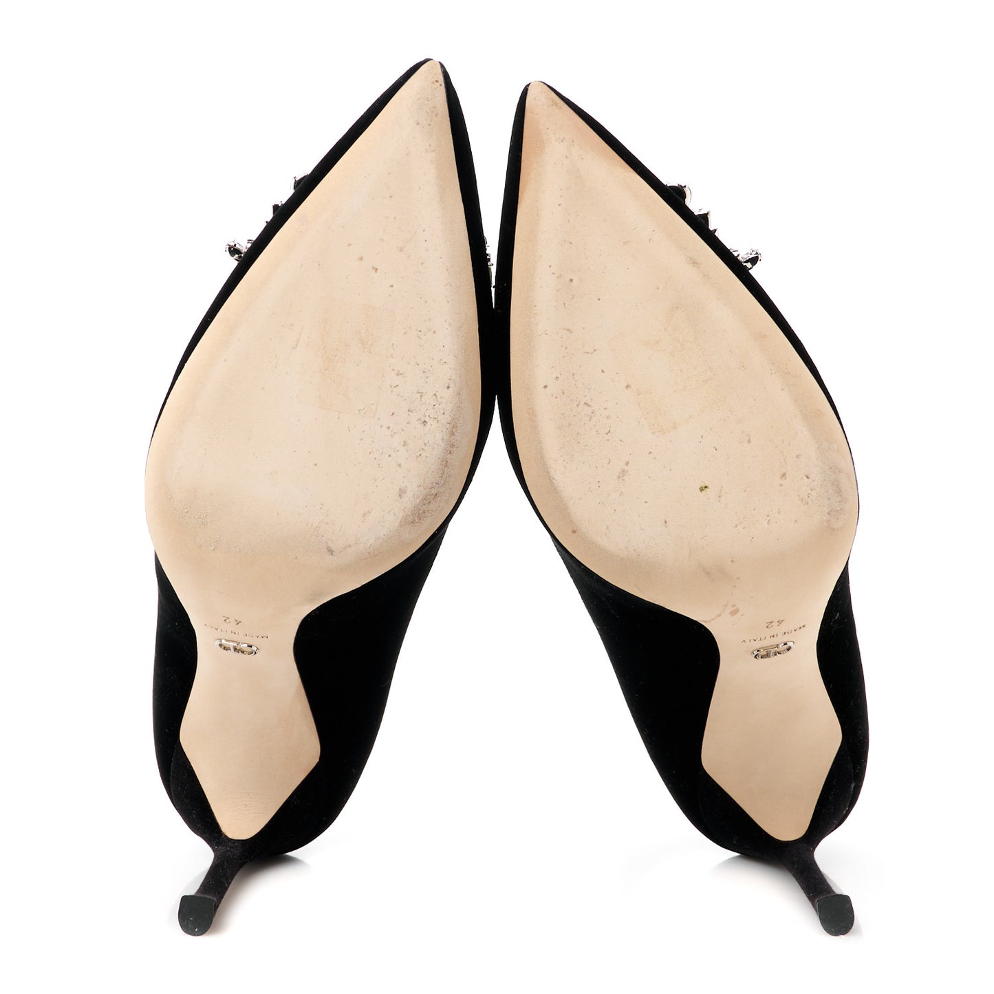 Velvet Crystal Tresor 100 Pumps 42 Black