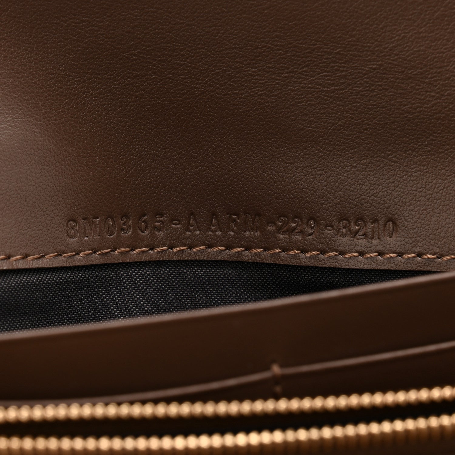 Fendi Vitello Soft F is Fendi Bi-Color FF 1974 Embossed Continental Envelope Wallet On Chain Maya Black 12 of 19