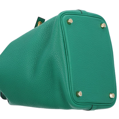 Hermes Taurillon Clemence Picotin Lock 18 PM Vert Vertigo 9 of 10