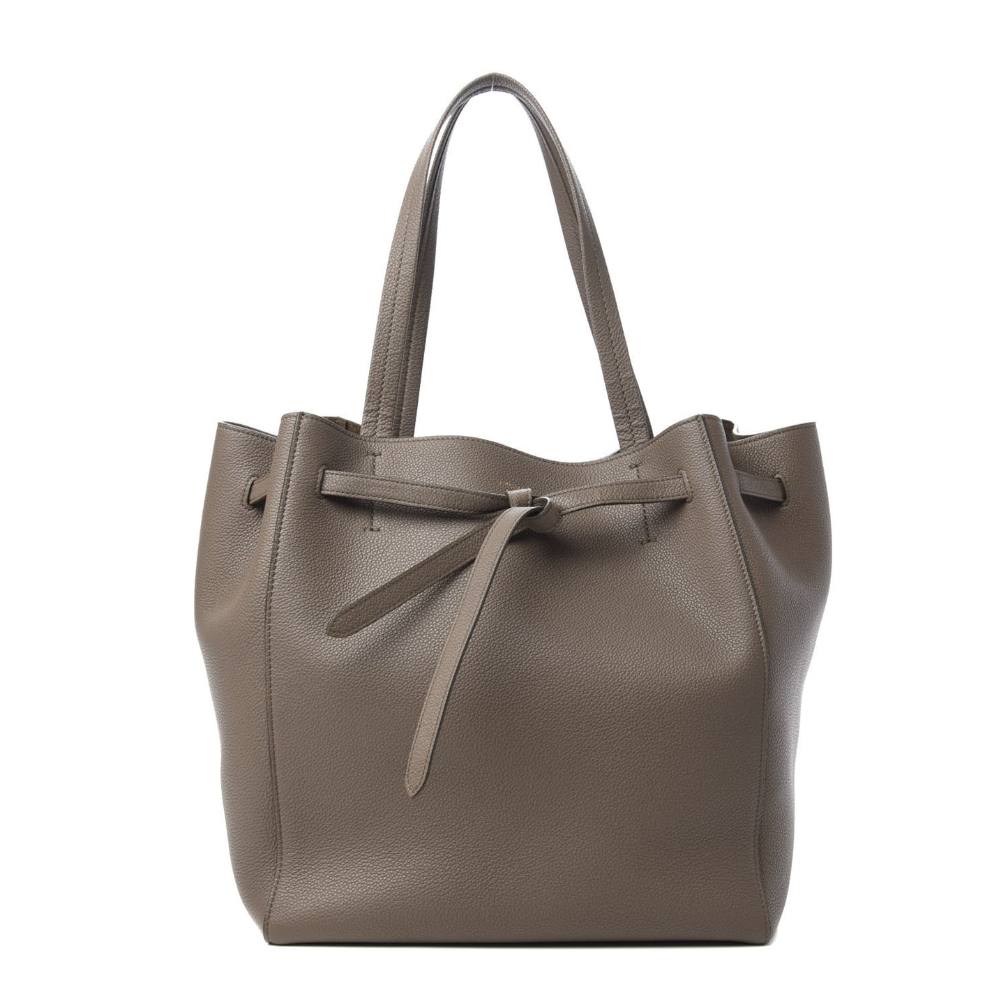 Soft Grained Calfskin Small Belt Cabas Phantom Taupe