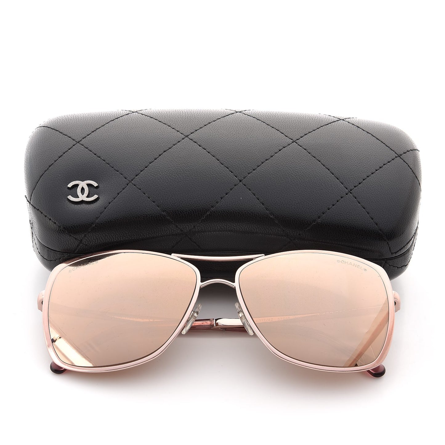 Metal Pilot Summer Sunglasses 4224 Rose Gold