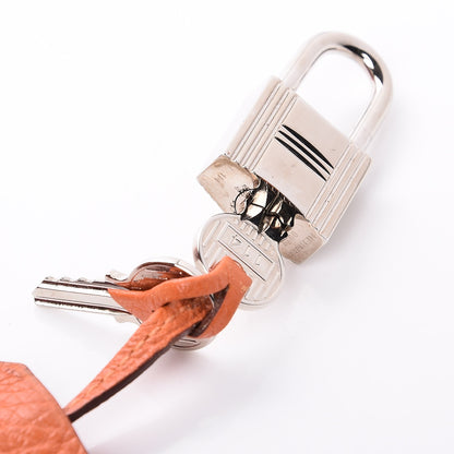 Hermes Taurillon Clemence Birkin 40 Orange 27 of 35