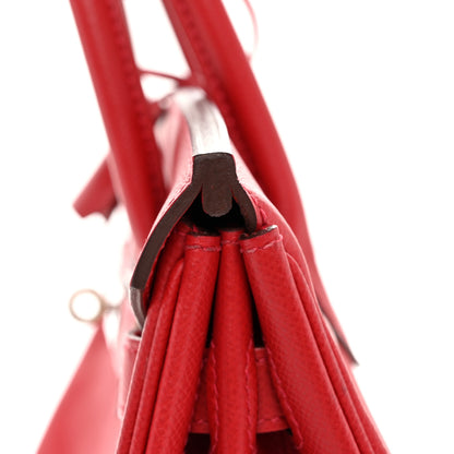 Hermes Epsom Birkin 30 Rouge Casaque 12 of 13