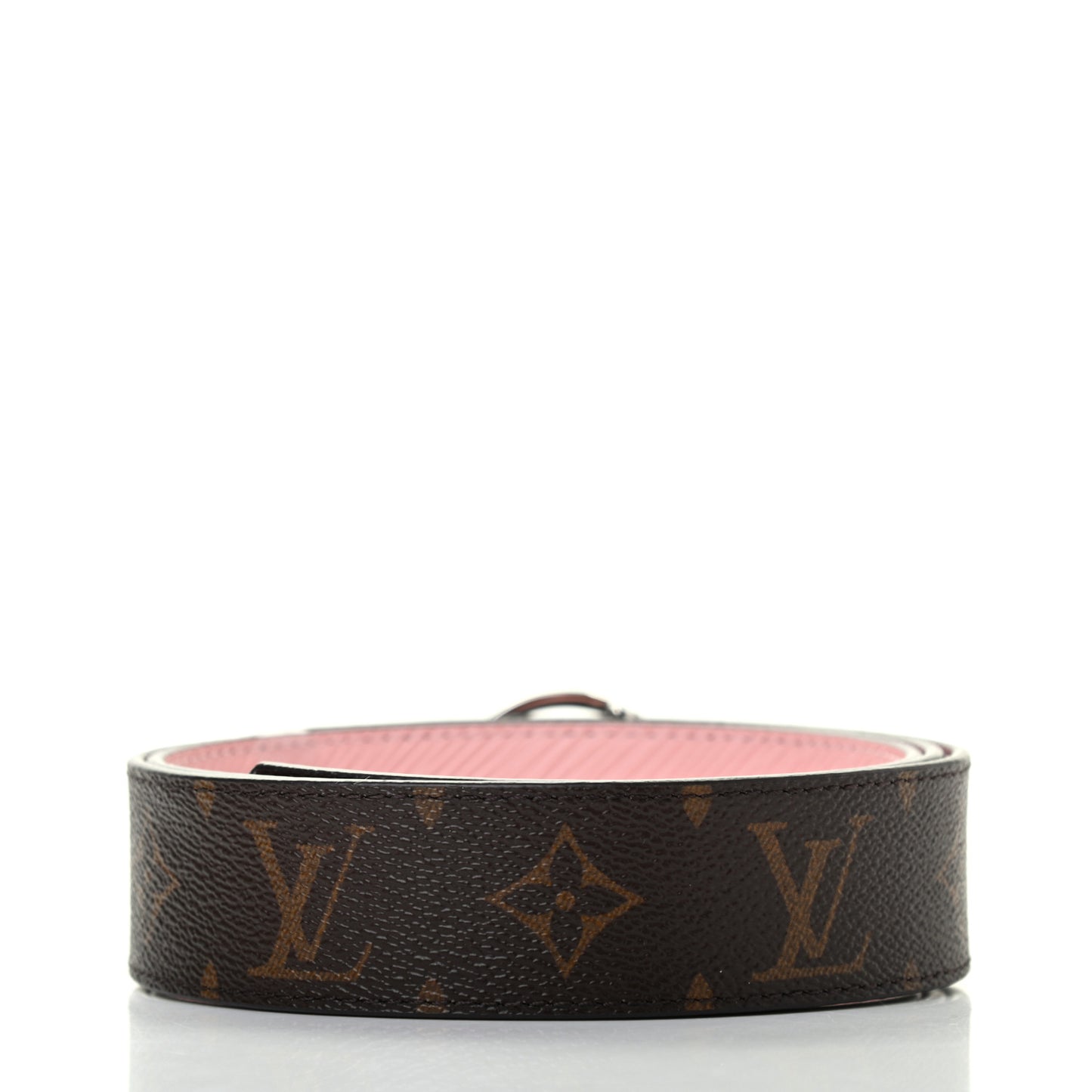 Monogram Epi 35mm LV Circle Reversible Belt 90 36 Rose Ballerine