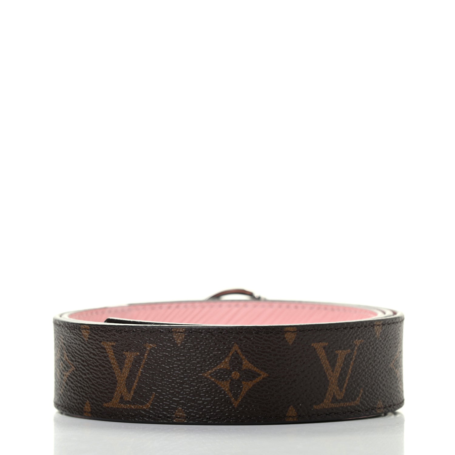 Louis Vuitton Monogram Epi 35mm LV Circle Reversible Belt 90 36 Rose Ballerine 3 of 7