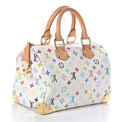 Louis Vuitton Monogram Multicolor Speedy 30 White 3 of 9