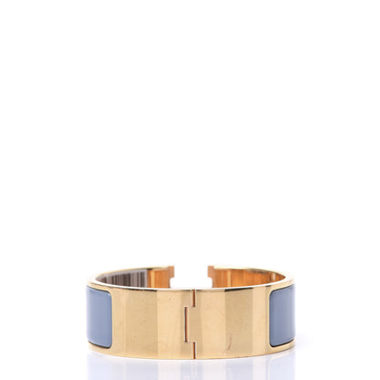 Hermes Enamel Wide Clic Clac H Bracelet PM Bleu Lin 3 of 4