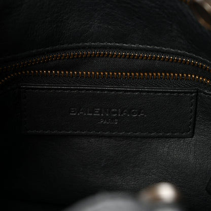 Balenciaga Veau Soyeux Perforated Blackout Hardware S City Black 6 of 11