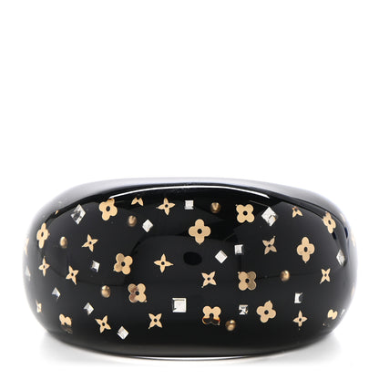 Louis Vuitton Resin Swarovski Inclusion Cuff M Black 1 of 5