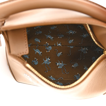 Loewe X SUNA FUJITA Satin Calfskin Mini Lemur Puzzle Edge Bag Brown 5 of 12