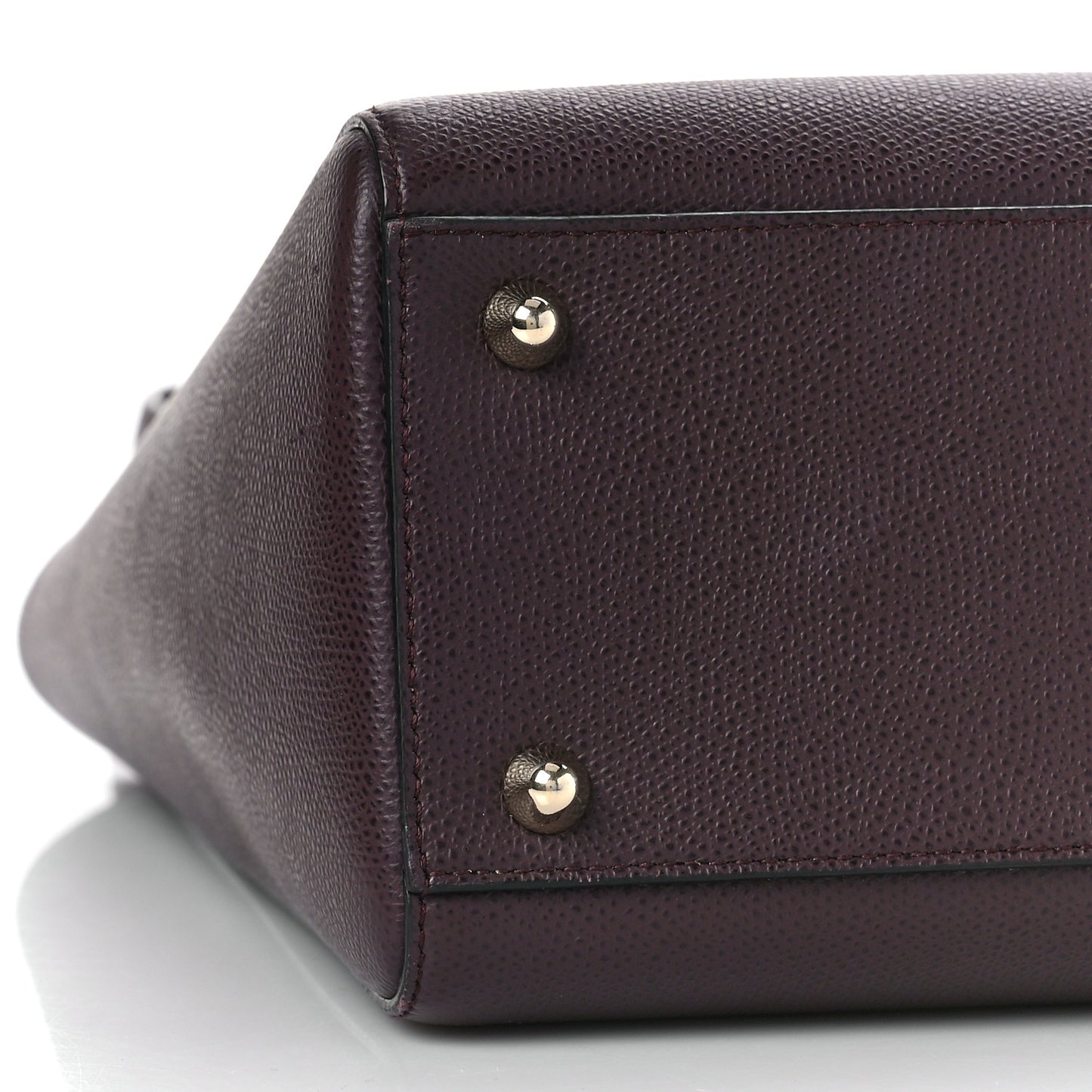 Grained Calfskin Large Lady Dior Burgundy