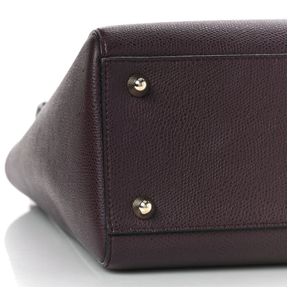 Christian Dior Grained Calfskin Large Lady Dior Burgundy 7 of 9