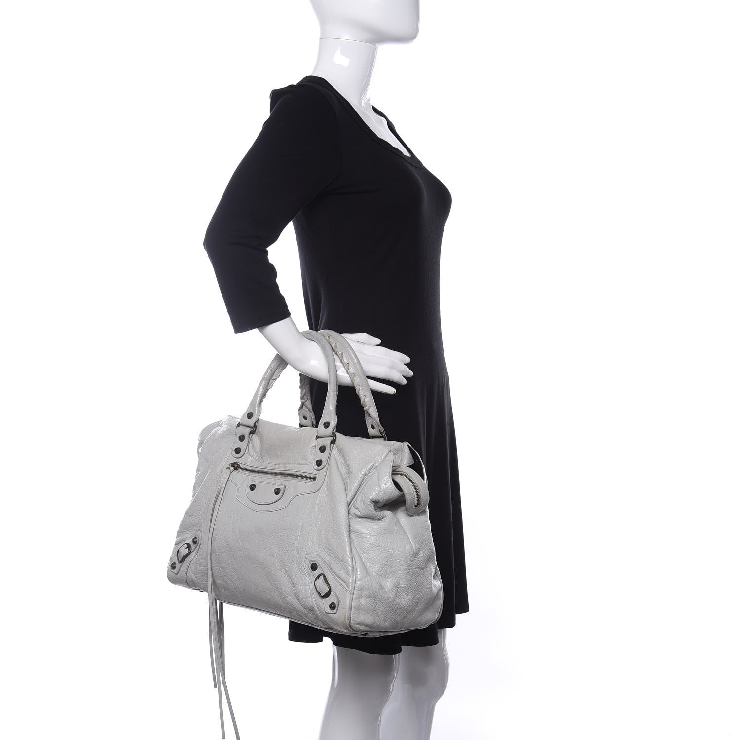 Balenciaga Agneau Classic Hardware Step Gris Glace 2 of 9