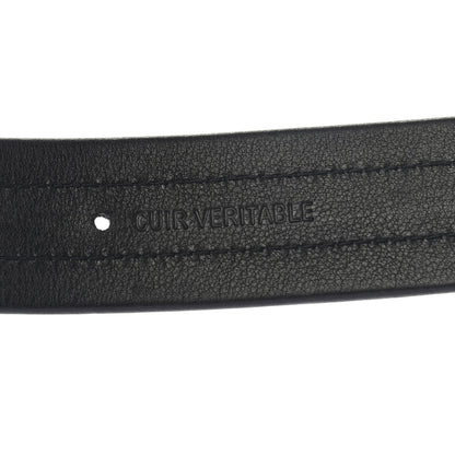Chanel Calfskin Lambskin Zipper Chain CC Belt 80 32 Black 5 of 7