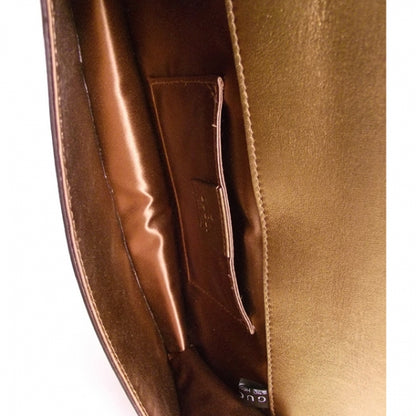 Gucci Leather Clutch Metallic Gold 7 of 10