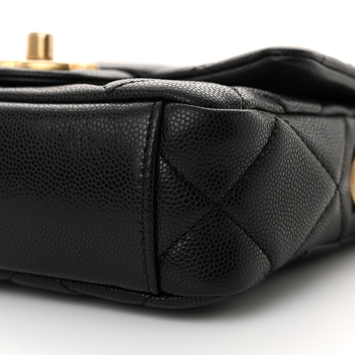 Chanel Caviar Quilted Mini Twist Your Buttons Flap Black 10 of 11