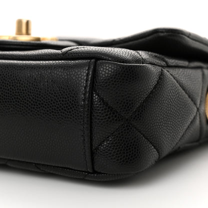 Chanel Caviar Quilted Mini Twist Your Buttons Flap Black 10 of 11
