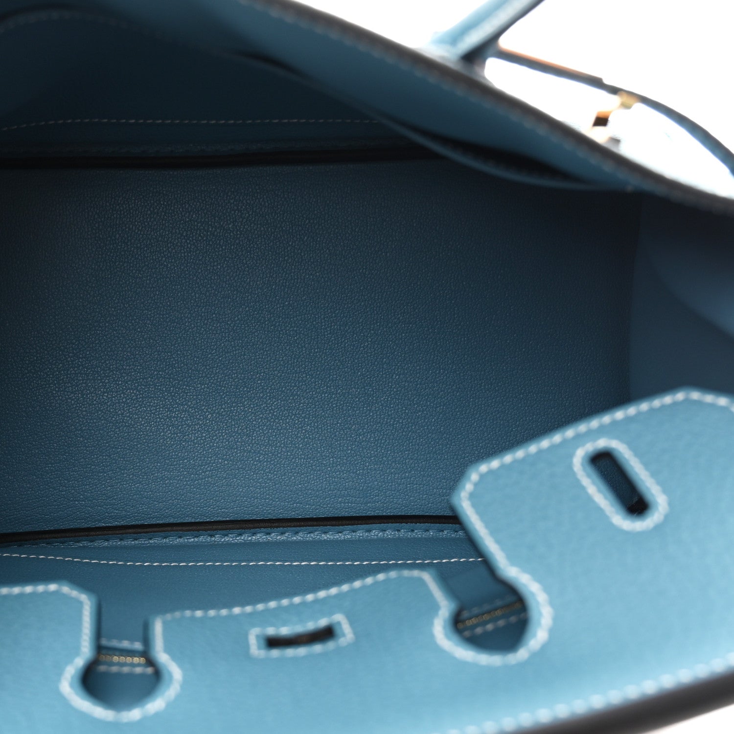 Hermes Togo Birkin 25 New Blue Jean 5 of 11