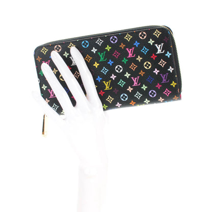 Louis Vuitton Monogram Multicolor Zippy Wallet Black Grenade 2 of 7