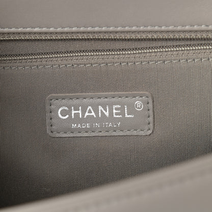 Chanel Lambskin Quilted Large Boy Flap Grey 6 of 10