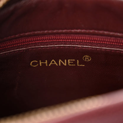 Chanel Caviar Chevron Quilted Tassel Camera Case Burgundy 6 of 13