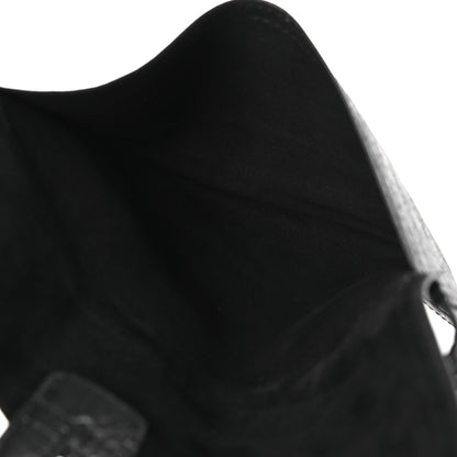 Christian Dior Crinkled Lambskin 135mm Saddle Belt S/M Black 5 of 9